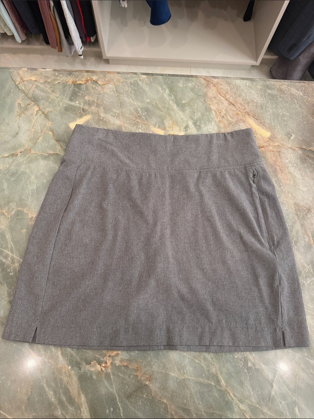 Women's Gray Mini Skirt - Sleek Everyday Style